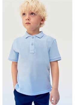 H & M - Szkolny top polo z bawełny 2-pak - Niebieski ze sklepu H&M w kategorii T-shirty chłopięce - zdjęcie 173629965