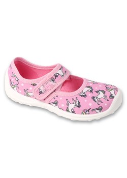 Befado  obuwie dziecięce 661X039 różowe ze sklepu ButyModne.pl w kategorii Kapcie dziecięce - zdjęcie 173630025