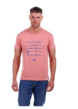 The Time of Bocha Koszulka w kolorze jasnoróżowym ze sklepu Limango Polska w kategorii T-shirty męskie - zdjęcie 173630499
