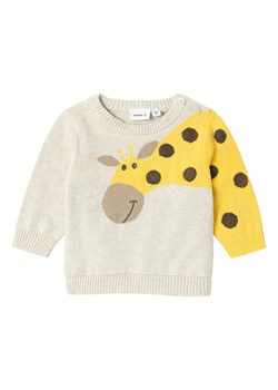 name it Sweter &quot;Higraf&quot; w kolorze żółto-beżowym ze sklepu Limango Polska w kategorii Odzież dla niemowląt - zdjęcie 173630598