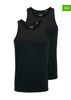 ONLY &amp; SONS Topy (2 szt.) w kolorze czarnym ze sklepu Limango Polska w kategorii T-shirty męskie - zdjęcie 173630619