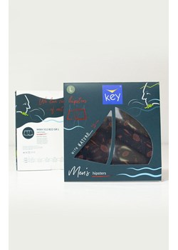 Key komfortowe bokserki w żołędzie granatowe MXH 512 B22 GR, Kolor granatowy-wzór, Rozmiar M, Key ze sklepu Primodo w kategorii Majtki męskie - zdjęcie 173630787