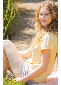 Key letnia bawełniana piżama z motywem haftu LNS 795 A24, Kolor żółto-szary, Rozmiar 2XL, Key ze sklepu Primodo w kategorii Piżamy damskie - zdjęcie 173630875