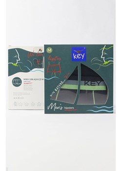 Key uniwersalne bawełniane bokserki czarne MXH 188 A24 CZ, Kolor czarny, Rozmiar 2XL, Key ze sklepu Primodo w kategorii Majtki męskie - zdjęcie 173630936