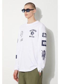 Billionaire Boys Club longsleeve bawełniany Multi Graphic Longsleeve kolor biały z nadrukiem B24251 ze sklepu PRM w kategorii T-shirty męskie - zdjęcie 173631118