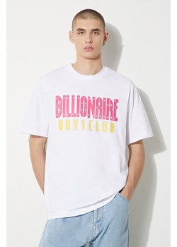 Billionaire Boys Club t-shirt bawełniany Straight Logo męski kolor biały z nadrukiem B24243 ze sklepu PRM w kategorii T-shirty męskie - zdjęcie 173631158