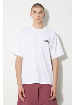 NEIGHBORHOOD t-shirt bawełniany NH . Tee męski kolor biały z nadrukiem 241PCNH.ST04 ze sklepu PRM w kategorii T-shirty męskie - zdjęcie 173631227