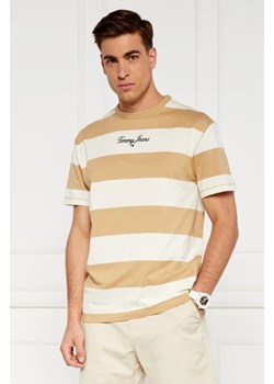 Tommy Jeans T-shirt BOLD STRIPE | Regular Fit ze sklepu Gomez Fashion Store w kategorii T-shirty męskie - zdjęcie 173631338