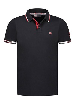 Geographical Norway Koszulka polo &quot;Kauge&quot; w kolorze czarnym ze sklepu Limango Polska w kategorii T-shirty męskie - zdjęcie 173631597