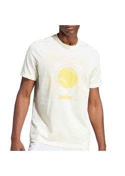 Koszulka adidas Aeroready Tennis ARC De Ball IS2414 - biała ze sklepu streetstyle24.pl w kategorii T-shirty męskie - zdjęcie 173631929
