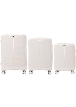 Komplet 3 walizek Wings x Paprocki Brzozowski COCKATIEL – WHITE ze sklepu WINGS w kategorii Walizki - zdjęcie 173632609