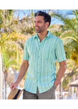 Koszula z kreponu w prążki Palma ze sklepu Atlas For Men w kategorii Koszule męskie - zdjęcie 173633576
