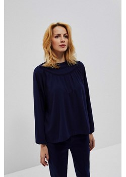 Gładka bluzka koszulowa ze sklepu Moodo.pl w kategorii Bluzki damskie - zdjęcie 173635356