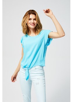 Bluzka koszulowa z wiązaniem ze sklepu Moodo.pl w kategorii Bluzki damskie - zdjęcie 173635478
