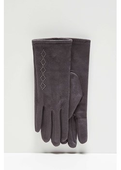 Rękawiczki z ozdobną aplikacją ze sklepu Moodo.pl w kategorii Rękawiczki damskie - zdjęcie 173635619