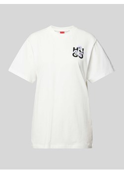 T-shirt z nadrukiem z logo ze sklepu Peek&Cloppenburg  w kategorii Bluzki damskie - zdjęcie 173636657