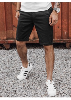 Spodenki męskie jeansowe czarne Dstreet SX2435 ze sklepu DSTREET.PL w kategorii Spodenki męskie - zdjęcie 173637389
