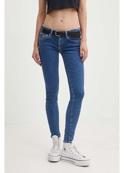 Tommy Jeans jeansy damskie kolor niebieski DW0DW17576 ze sklepu ANSWEAR.com w kategorii Jeansy damskie - zdjęcie 173638068