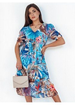 Sukienka BLOSSOM LOVE niebieska Dstreet EY2524 ze sklepu DSTREET.PL w kategorii Sukienki - zdjęcie 173639427