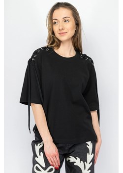 t-shirt damski pinko pe 24 blk01 103438 czarny ze sklepu Royal Shop w kategorii Bluzki damskie - zdjęcie 173639438