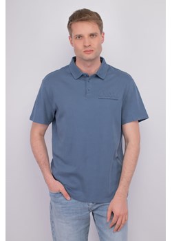 polo męskie armani exchange 3dzfaa zjuaz niebieski ze sklepu Royal Shop w kategorii T-shirty męskie - zdjęcie 173639467