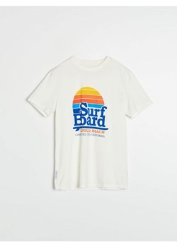 Sinsay - Koszulka - kremowy ze sklepu Sinsay w kategorii T-shirty męskie - zdjęcie 173640615