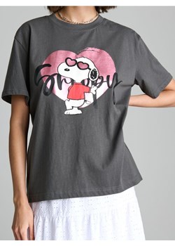 Sinsay - Koszulka Snoopy - szary ze sklepu Sinsay w kategorii Bluzki damskie - zdjęcie 173640676