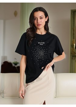 Sinsay - Koszulka bawełniana - czarny ze sklepu Sinsay w kategorii Bluzki damskie - zdjęcie 173640696