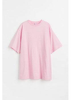 H & M - T-shirt oversize - Różowy ze sklepu H&M w kategorii Bluzki damskie - zdjęcie 173641777