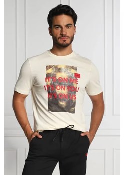 HUGO T-shirt Dinseng | Straight fit ze sklepu Gomez Fashion Store w kategorii T-shirty męskie - zdjęcie 173641938