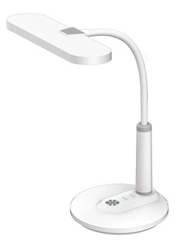 Biała lampka biurkowa LED ze ściemniaczem - A509-Joha ze sklepu Edinos.pl w kategorii Lampy stołowe - zdjęcie 173643486