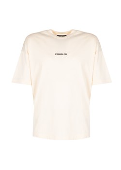 Les Hommes T-Shirt "Happy Pictures Oversize" | LBT1015700P | Mężczyzna | Beżowy ze sklepu ubierzsie.com w kategorii T-shirty męskie - zdjęcie 173645428