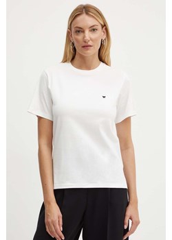 Weekend Max Mara t-shirt bawełniany damski kolor biały 2425976021600 ze sklepu ANSWEAR.com w kategorii Bluzki damskie - zdjęcie 173646066