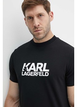 Karl Lagerfeld t-shirt męski kolor czarny z nadrukiem 543235.755087 ze sklepu ANSWEAR.com w kategorii T-shirty męskie - zdjęcie 173646076