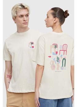 Kaotiko t-shirt bawełniany kolor beżowy z nadrukiem ze sklepu ANSWEAR.com w kategorii T-shirty męskie - zdjęcie 173646186