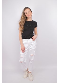 jeansy damskie armani exchange 3dyj51 y1hrz biały ze sklepu Royal Shop w kategorii Jeansy damskie - zdjęcie 173646245