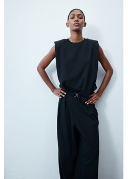 H & M - Eleganckie spodnie z klamerką - Czarny ze sklepu H&M w kategorii Spodnie damskie - zdjęcie 173647257