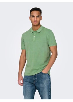 ONLY &amp; SONS Koszulka polo w kolorze zielonym ze sklepu Limango Polska w kategorii T-shirty męskie - zdjęcie 173648798