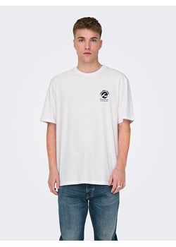 ONLY &amp; SONS Koszulka w kolorze białym ze sklepu Limango Polska w kategorii T-shirty męskie - zdjęcie 173648807