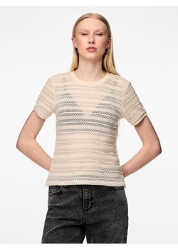 Pieces Koszulka w kolorze beżowym ze sklepu Limango Polska w kategorii Bluzki damskie - zdjęcie 173649566