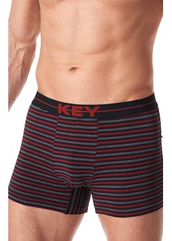 Key szorty w paski z wewnętrzną gumką, Kolor czarno-czerwony, Rozmiar L, Key ze sklepu Primodo w kategorii Majtki męskie - zdjęcie 173649907