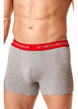 Key melanżowe bokserki męskie jasnoszare MXH 172 B22 SZ, Kolor jasnoszary, Rozmiar L, Key ze sklepu Intymna w kategorii Majtki męskie - zdjęcie 173650555