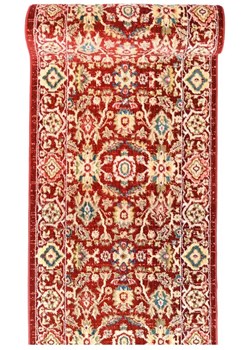 Czerwony wzorzysty chodnik dywanowy retro - Rekis 4X ze sklepu Edinos.pl w kategorii Dywany - zdjęcie 173652349