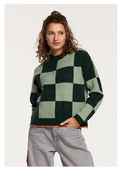 SHIWI Sweter w kolorze ciemnozielono-jasnozielonym ze sklepu Limango Polska w kategorii Swetry damskie - zdjęcie 173652887