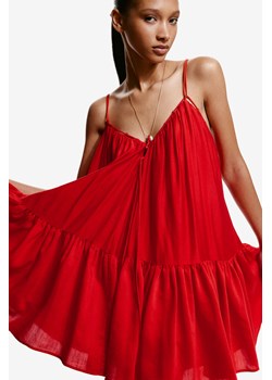 H & M - Trapezowa sukienka - Czerwony ze sklepu H&M w kategorii Sukienki - zdjęcie 173653218