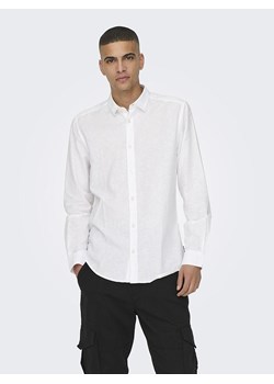 ONLY &amp; SONS Koszula - Slim fit - w kolorze białym ze sklepu Limango Polska w kategorii Koszule męskie - zdjęcie 173653309