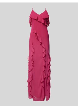 Sukienka wieczorowa z falbanami ze sklepu Peek&Cloppenburg  w kategorii Sukienki - zdjęcie 173653917