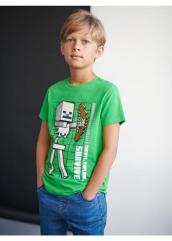 Sinsay - Koszulka Minecraft - zielony ze sklepu Sinsay w kategorii T-shirty chłopięce - zdjęcie 173655705