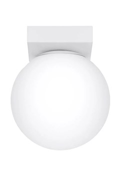 Biała mała lampa sufitowa kula - A163-Bago ze sklepu Edinos.pl w kategorii Lampy sufitowe - zdjęcie 173655739