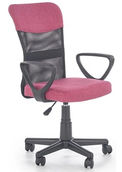 Fotel dla dziewczynki Chester - różowy ze sklepu Edinos.pl w kategorii Krzesła biurowe - zdjęcie 173656026
